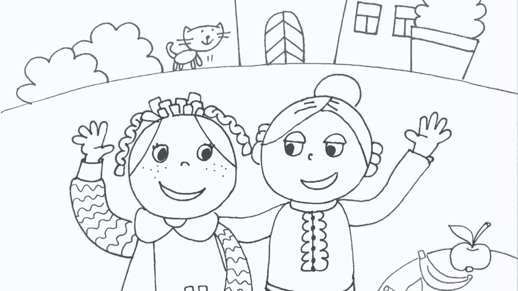 Pobarvanka Mici in Bica